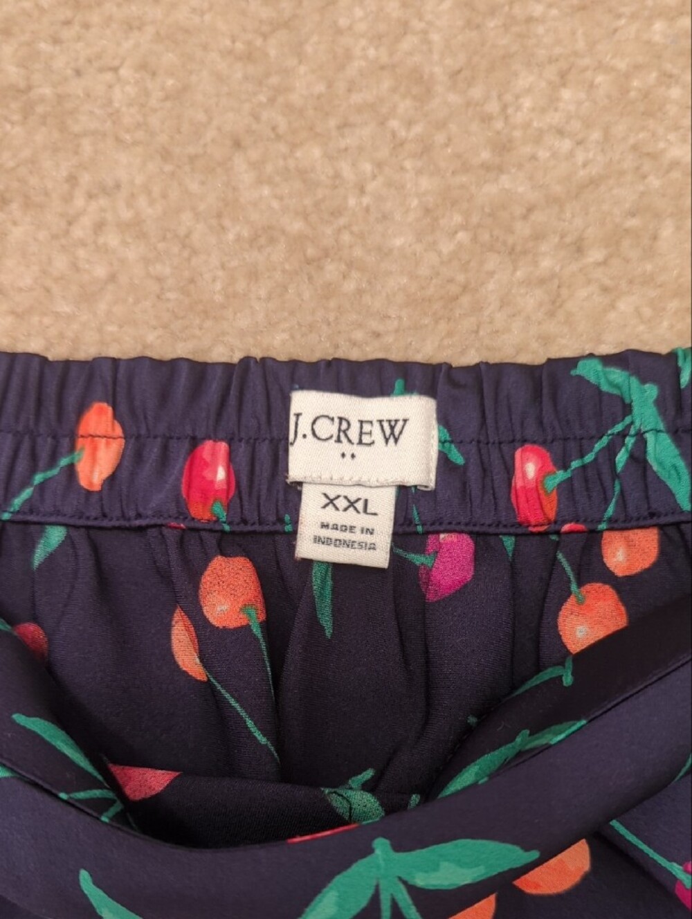 J. Crew Cherry-Print Mini Skirt, Women's XXL - Picture 2 of 5